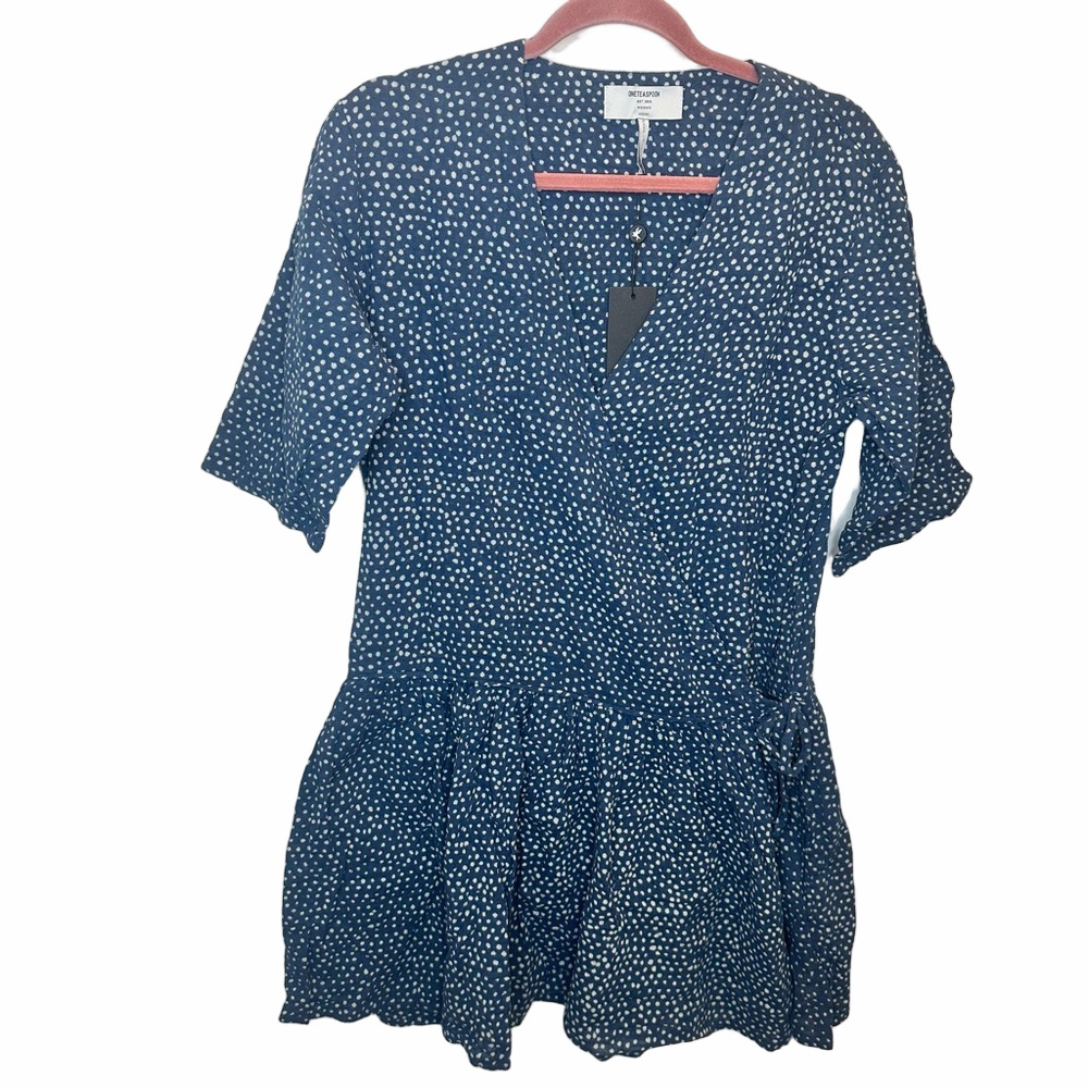 NWT One Teaspoon Starry Night Wrap Dress 100% Cotton Size Medium